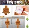 6 Pcs Christmas Cabinet Door Bows Large Christmas Ribbons Cabinet Door Windows Bows for Christmas Festive Party Cabinets Furniture Kitchen Decorations(Brown,Velvet)